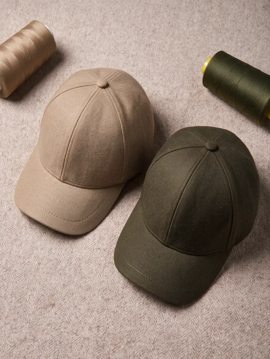 Casqit Linea Sand en Olive met garens in bijpassende kleuren
